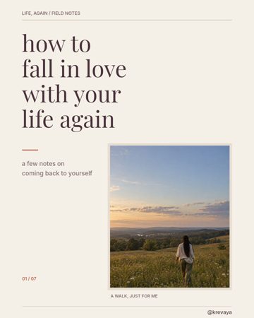 Life Again: Meadow Light template with a personal journal layout and original meadow photography